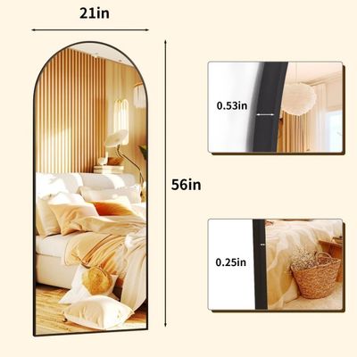 BEAUTYPEAK 56"x21" Full Length Arched Mirror