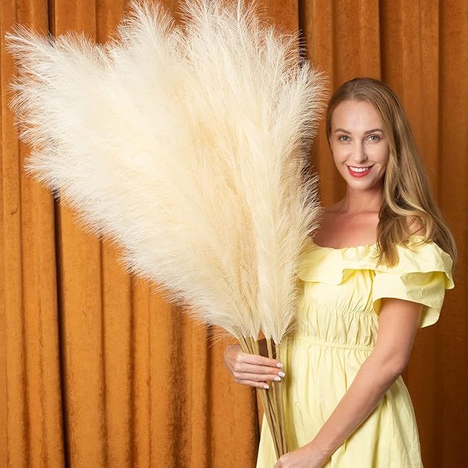 EVODIS 43"/110cm Faux Pampas Grass Decor