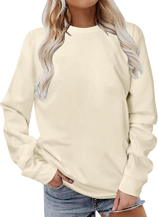Poster Women's Crewneck, Color: Beige, Size: 36