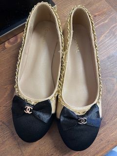 Imitation Chanel Ballet Flats, sz 39