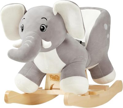 FUNLIO Elephant Baby Rocking Horse