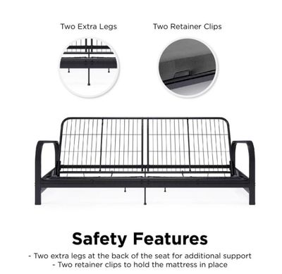 Mainstays Metal Arm Futon