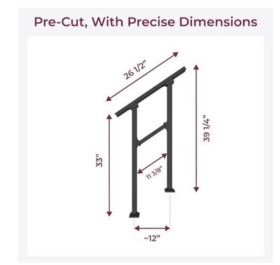 CHR Fence and Rail Hand Rails for Outdoor Steps