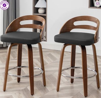 Corrigan Studio (Set of 2) Mahtab Swivel Bar and Counter Stool