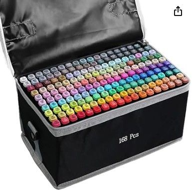 168 Colors Alcohol Markers