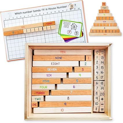 LITTLE BUD KIDS House of Number Buddies Math Game