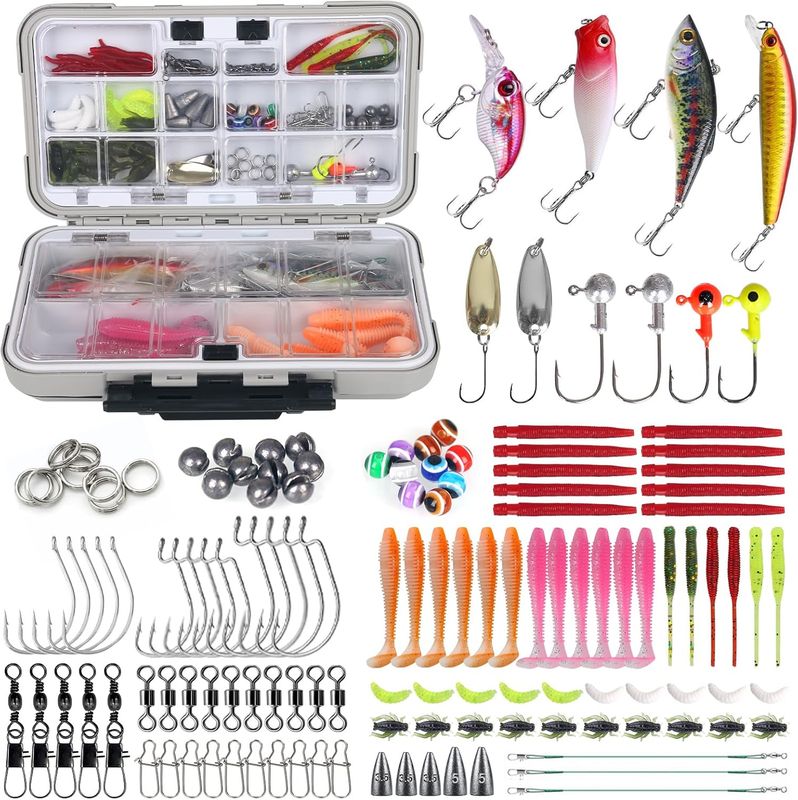 137Pcs Fishing Gear Lures Bait Kit