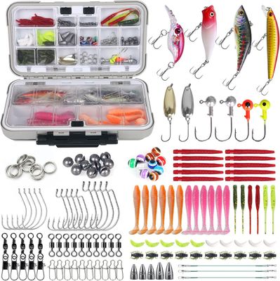 137Pcs Fishing Gear Lures Bait Kit