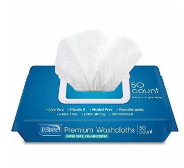 Inspire Premium Washcloth, 50 Count
