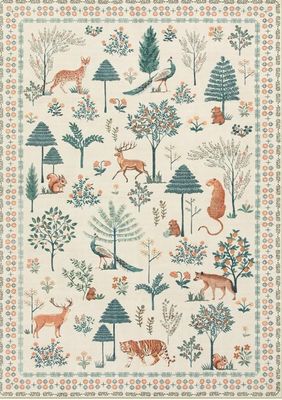 2'x3' Jungle Kids Rug for Nursery Aesthetic