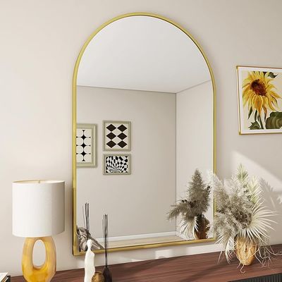 BEAUTYPEAK 24"x36" Arch Bathroom Mirror