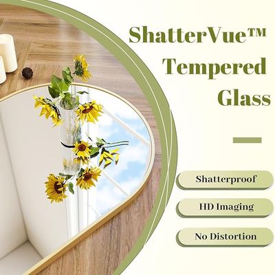 BEAUTYPEAK 24"x36" Arch Bathroom Mirror