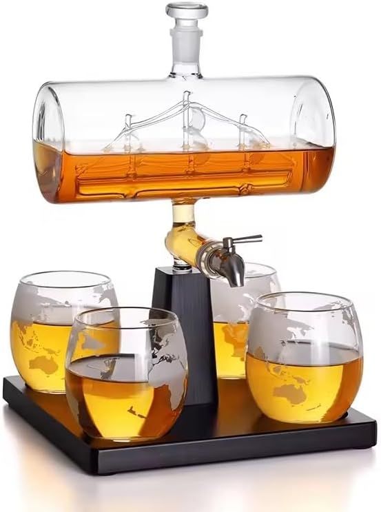 CATALYST Sailboat Whiskey Decanter Set