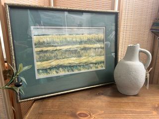 Impression Of Wheat Field 14" X 9" Signed