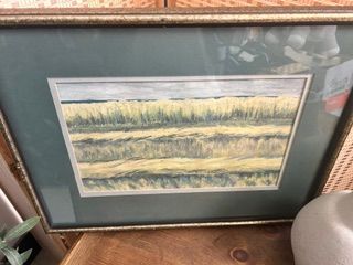 Impression Of Wheat Field 14" X 9" Signed