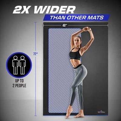 Sensu Large Exercise Mat – 6’ x 4’ x 8.5mm