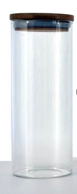 Glass Jar with Bamboo Lid