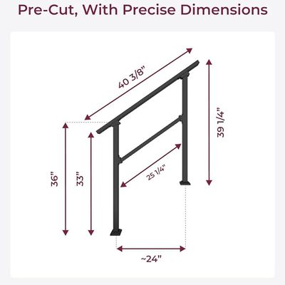 CR Fence and Rail Hand Rails, 3-Step