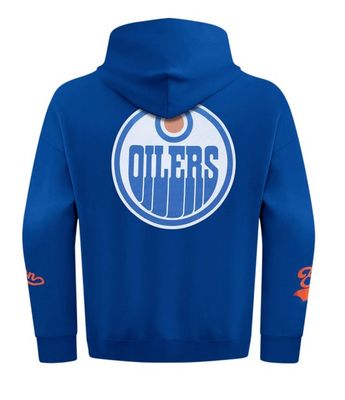 Edmonton Oilers Pro Standard Blue Drop Shoulder Hoodie, Medium