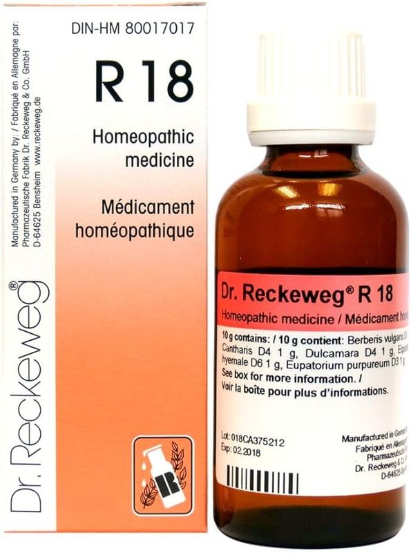 R18 Dr. Reckeweg Homeopathic Remedy, Single, 50 ml
