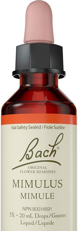 Bach Original Flower Remedies, Mimulus, Natural Flower Essence