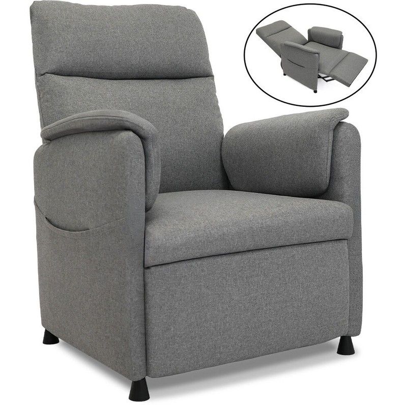 FORTIA Electric Armchair Recliner, Grey