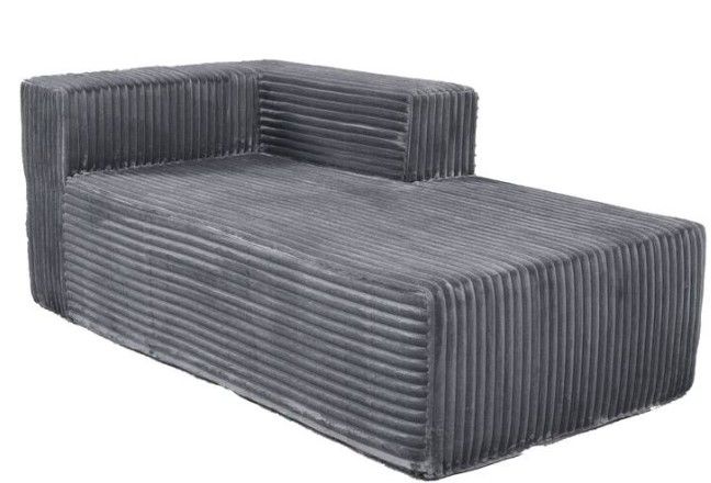 Modular Boneless Dark Grey Chaise
