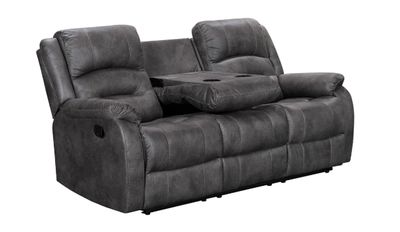 Larissa Collection 78" Reclining Sofa, Grey