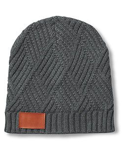 Grey Knitted Beanie Hat