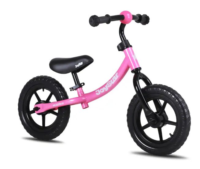 JOYSTAR 12" Marcher Toddler Balance Bike, Pink