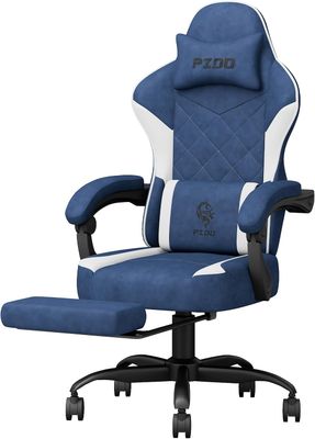 Submi Gaming Chair with Footrest &amp; Height Adjustable