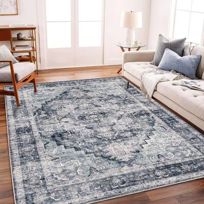 CHAMPLANT 5'x7' Vintage Traditional Area Rug