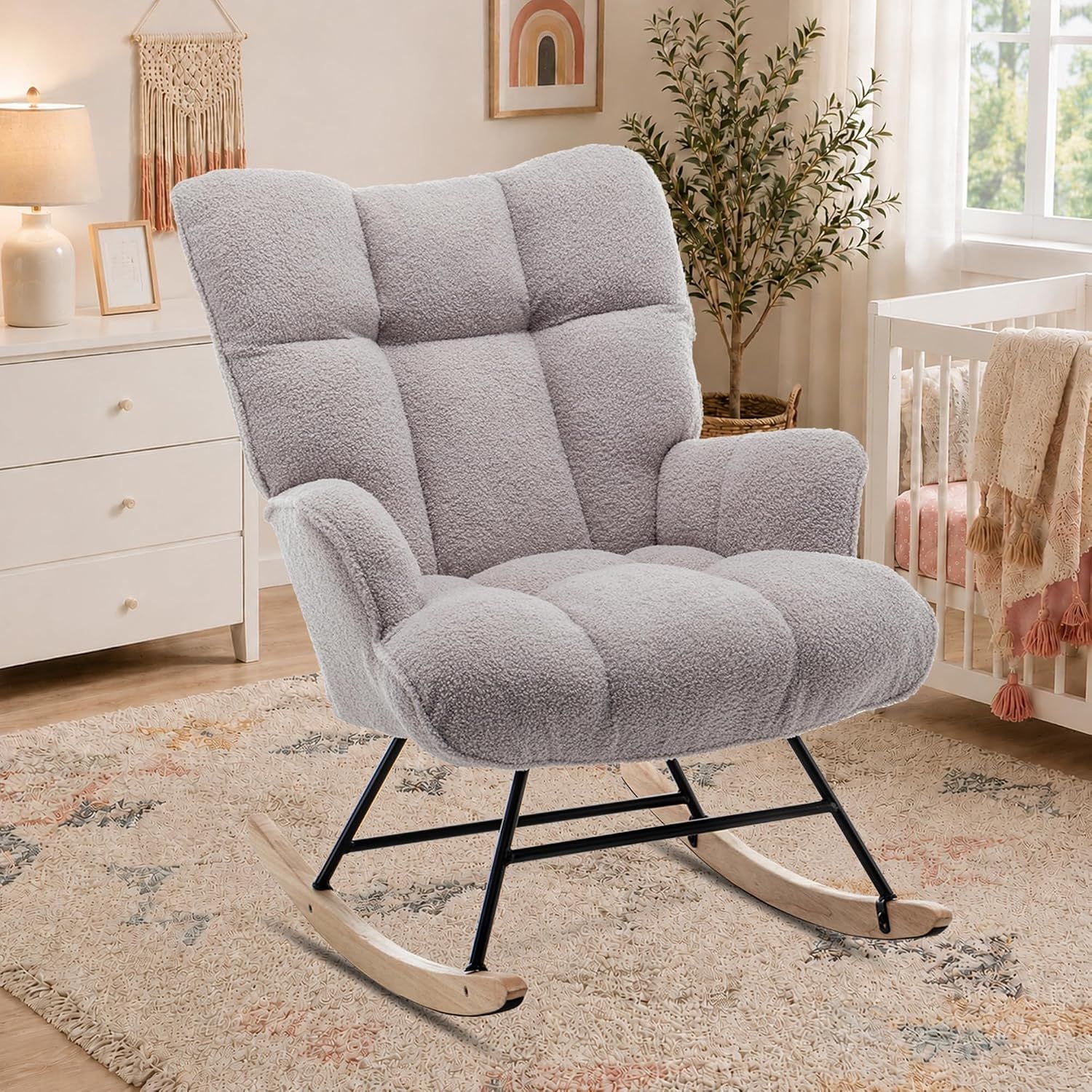 SAETSFEG Teddy Nursery Rocking Chair