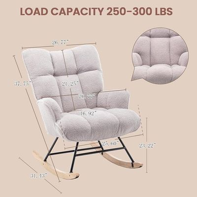 SAETSFEG Teddy Nursery Rocking Chair