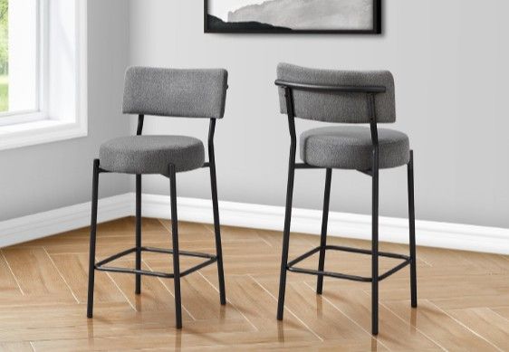 Set of 2; Monarch Specialties Counter Height Bar Stools