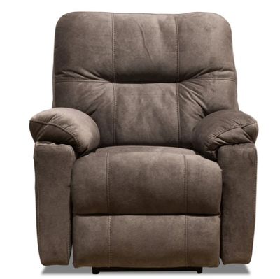 38" Fabric Power Reclining Chair Latte Brown