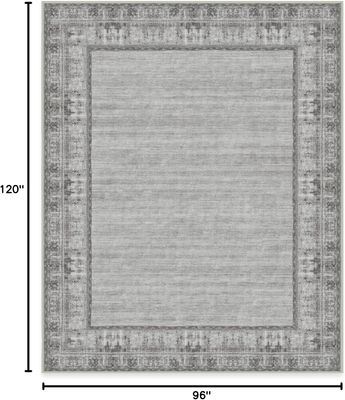 RUGGABLE 8'x10' Zinnia Grey Area Rug
