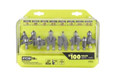 RYOBI 15 PC. Router Bit Set