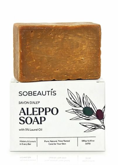 Sobeautis Aleppo Soap, 180g, 5% Laurel Oil