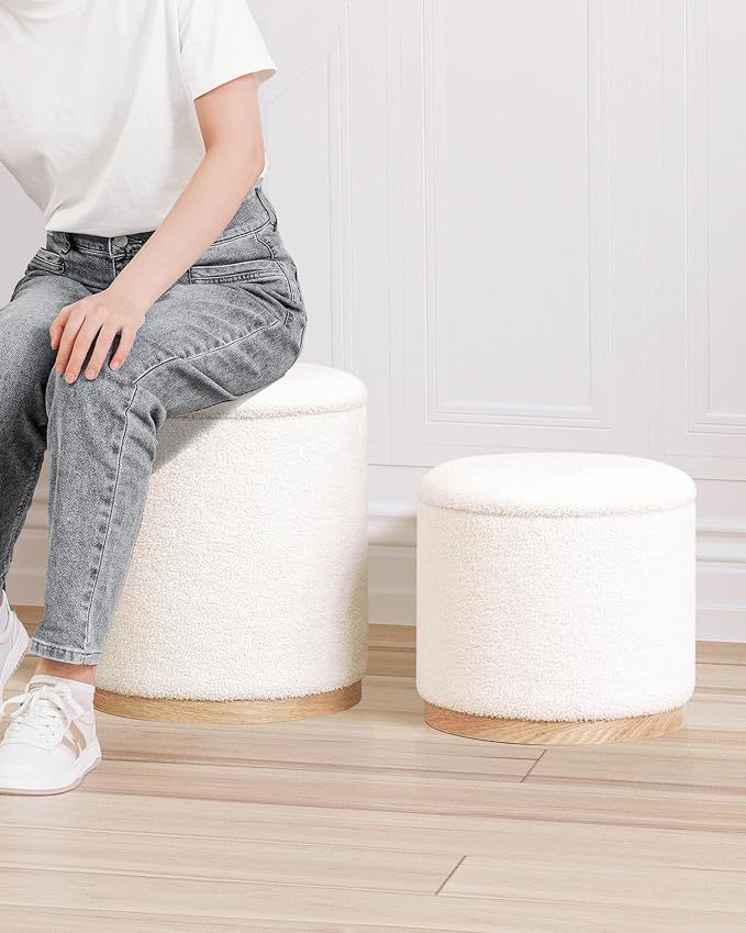 B FSOBEIIALEO Storage Ottoman Cube Set