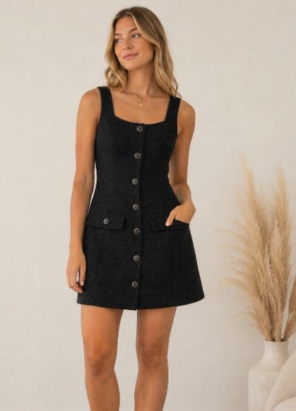 Mable Boucle Button Down Midi Dress