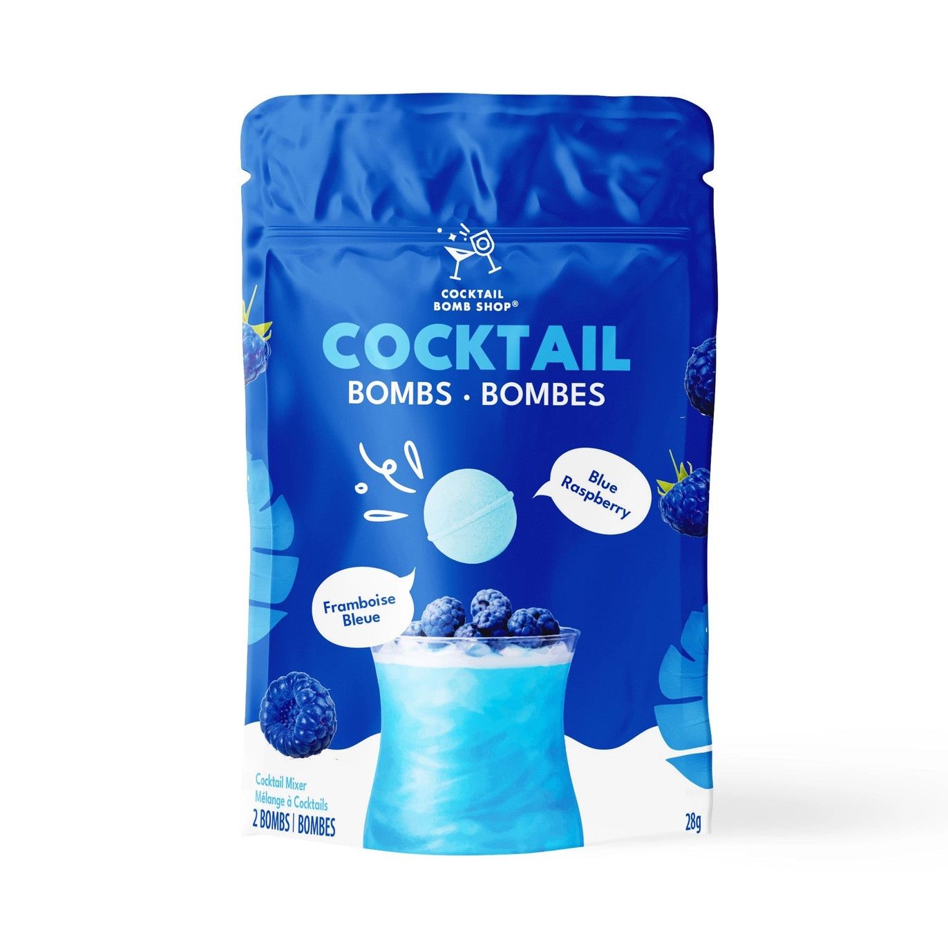 Cocktail Drink Bombs, Color: Blue Raspberry