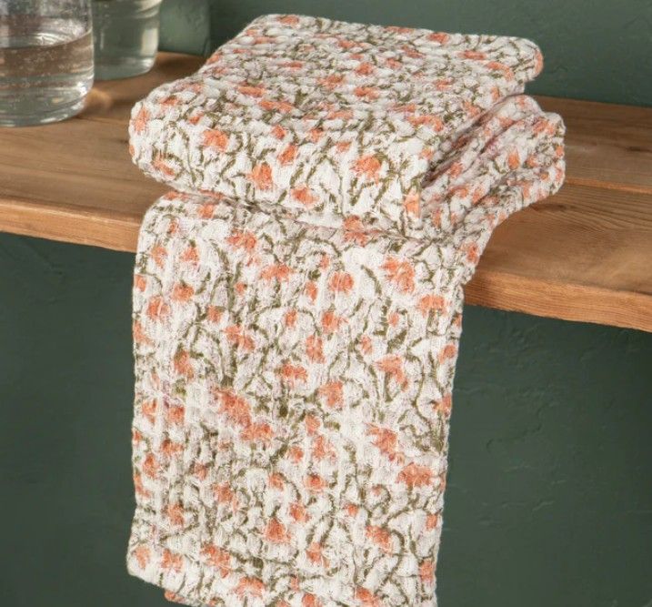 Danica Heirloom  Thrive Block Print Waffle Dishtowel