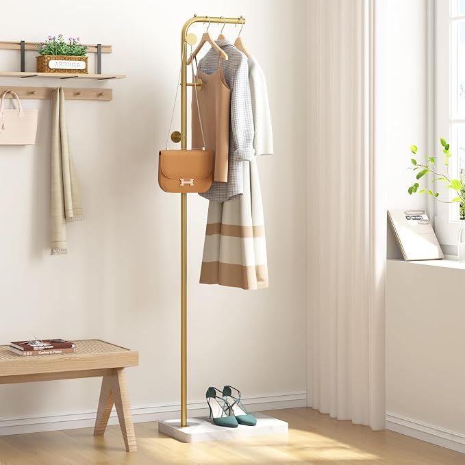 Tetoohome Furniture Modern Metal Coat Tree