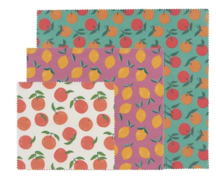 Ecologie Danica Citrus Beeswax Wrap Set of 3