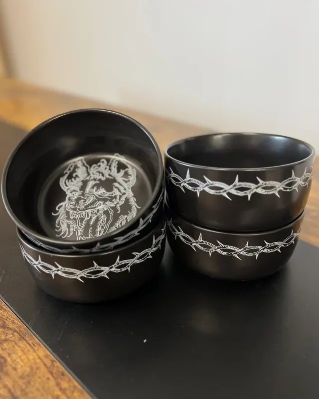 "Take To The Grave" Carved Bowl Set