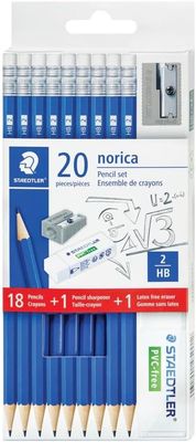 STAEDTLER 20 Pieces HB Norica Pencils