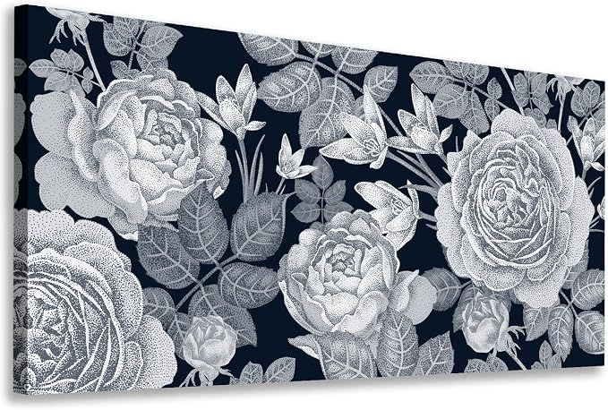 yearainn Floral Canvas Wall Art, 28"x59"