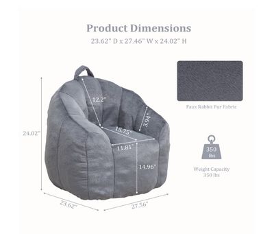 MINCETA Bean Bag Chair for Kids