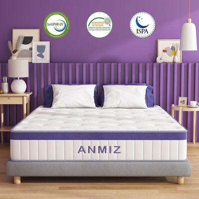 ANMIZ 10 Inch Full Size Mattress with Hybrid Memory Foam